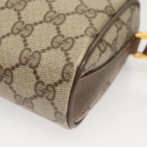 GUCCI GG Supreme Web Sherry Line Bag Pvc Beige Gold 89 02 018 - Picture 11 of 16